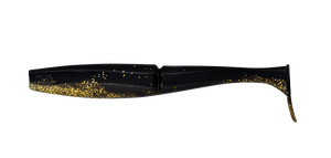 BAIT JUNKIE 6.2" MINNOW BLACK & GOLD #29