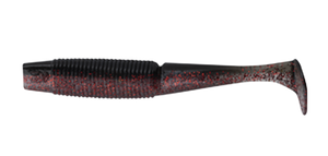 BAIT JUNKIE 2.5" MINNOW GHOST BLACK RED BELLY #32