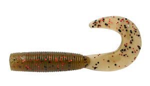 BAIT JUNKIE 2.5" GRUB MUD BLOOD UV #25