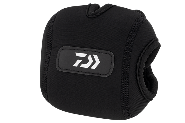 daiwa black neoprene casting reel covers Neoprene Reel Pouch Bait – Daiwa Australia