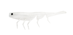 BAIT JUNKIE 4 PRAWN  WHITE PEARL #11