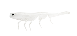 BAIT JUNKIE 4 PRAWN  WHITE PEARL #11