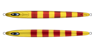 SALTIGA SL JIG 70G GOLD RED STRIPE