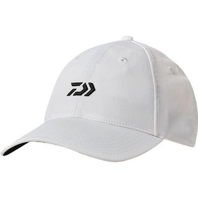 White Curved Brim Cap