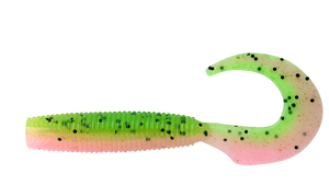 BAIT JUNKIE 4" GRUB STRAWBERRY RIPPLE #39