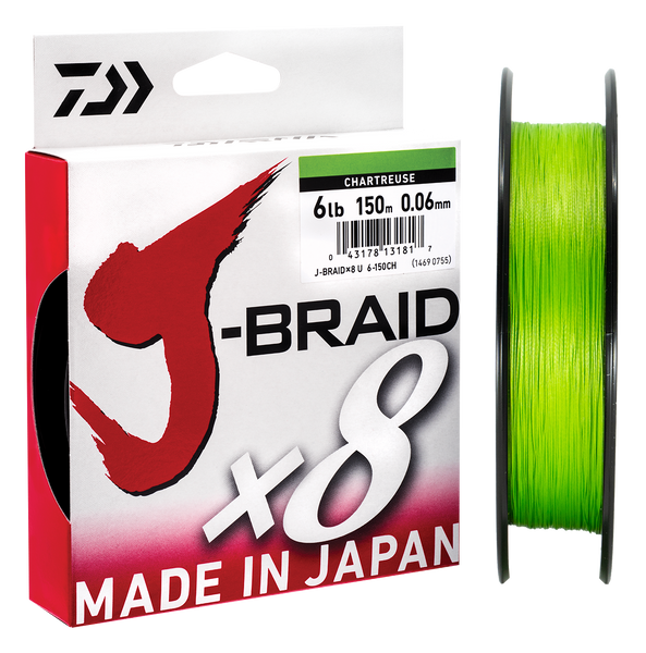 Daiwa J-Braid Grand Braided Line Chartreuse