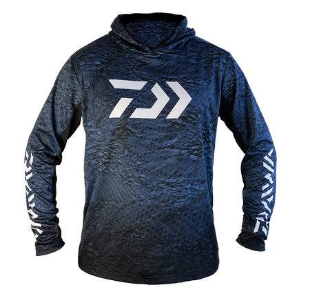 Hooded Ripple Jersey Navy Daiwa Australia